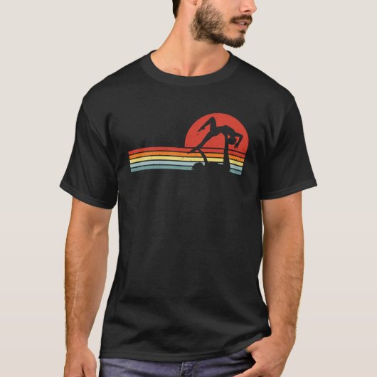 Acrobatic Yoga Retro Vintag T-Shirt (Vorderseite)