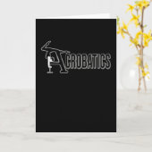 Acrobatics Gymnastik Athlete Acrobat Karte (Gelbe Blume)