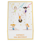 Acrobatique Spaß Geburtstagskinder Mittlere Geschenktüte (Rückseite)