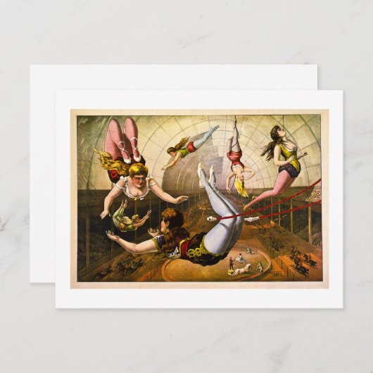 Acrobats 1890 postkarte (Vorne/Hinten)