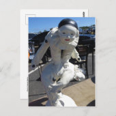 Acrobats Statue Postkarte (Vorne/Hinten)