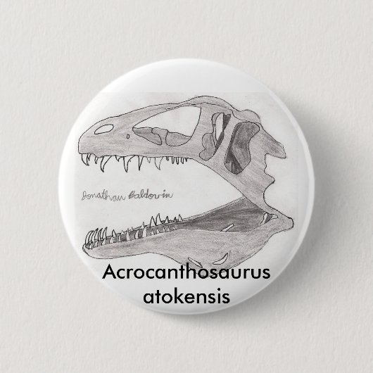 Acrocanthosaurus atokensis Knopf Button (Vorderseite)