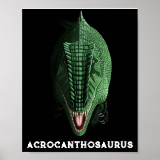 Acrocanthosaurus-Dinosaurien-Wandposter (Halbglanz Poster