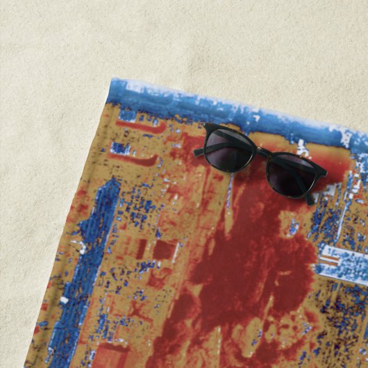 Acropolis Athens Blue Beach Handtuch (Beispiel)