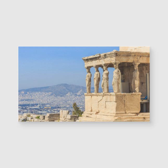 Acropolis Hill Athens Griechenland Magnet - Vintag (Vorderseite)