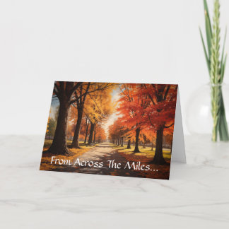 Across The Miles Thanksgiving Greeting Card Karte