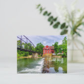 Across War Eagle Creek Wasserfall Vielen Dank Postkarte (Stehend Vorderseite)