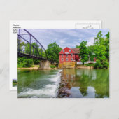 Across War Eagle Creek Waterfall Postkarte (Vorne/Hinten)