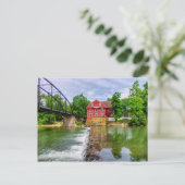 Across War Eagle Creek Waterfall Postkarte (Stehend Vorderseite)