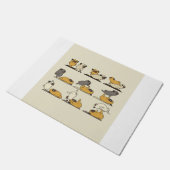 Acroyoga mit dem Mops Pose Yoga Fußmatte (Schrägansicht)