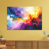 Acryl-Abstraktmalerei Leinwanddruck (Insitu (Wohnzimmer))