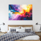 Acryl-Abstraktmalerei Leinwanddruck (Insitu (Schlafzimmer))