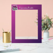 Acryl-Anzeigerahmen 8.5x11, Slip-Sheet-Rahmen Acrylschild (Hochzeit)