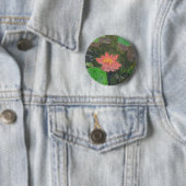 Acryl auf Leinwand, rosa Wasserlilie Blume Button (Beispiel)