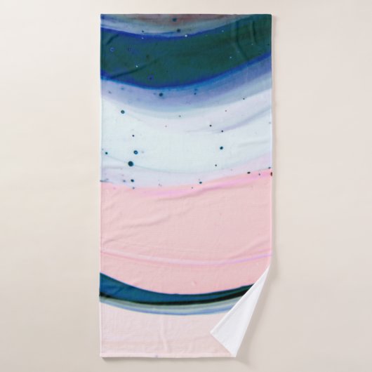 Acryl, Farbe, abstrakt. Schließen des Gemäldes. Badehandtuch (Badehandtuch)