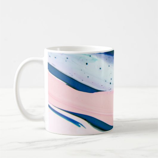 Acryl, Farbe, abstrakt. Schließen des Gemäldes. Kaffeetasse (Links)