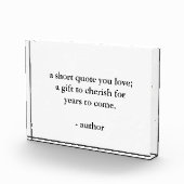 Acryl für kundenspezifische Angebotskennzeichnung Fotoblock (Rechts)