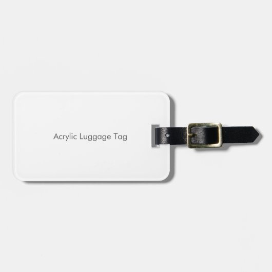 Acryl-Gepäckanhänger Gepäckanhänger (Vorderseite horizontal)