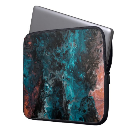 Acryl gestrichen laptopschutzhülle (Vorderseite Links)