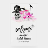 Acryl Halloween Brautparty Begrüßungszeichen Acrylschild (Vorderseite)