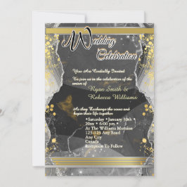 Acryl-Hochzeitseinladung Einladung