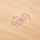 Acryl-Hochzeitskarten Acryleinladungen (Ablage )