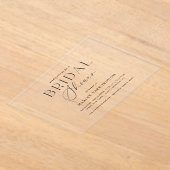 Acryl-Minimal-Brautparty-Party Einladung (Ablage )