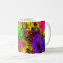 Acryl Neonfarben Farbklecks Spritzer Abstract Kaffeetasse
