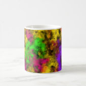 Acryl Neonfarben Farbklecks Spritzer Abstract Kaffeetasse (Mittel)