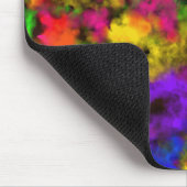 Acryl Neonfarben Farbklecks Spritzer Abstract Mousepad (Ecke)