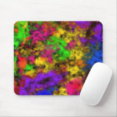 Acryl Neonfarben Farbklecks Spritzer Abstract Mousepad (Mit Mouse)
