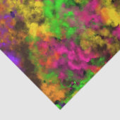 Acryl Neonfarben Farbkleckserspritzer Abstrakte Ku Seidenpapier (Ausschnitt)