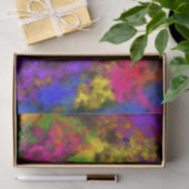 Acryl Neonfarben Farbkleckserspritzer Abstrakte Ku Seidenpapier (Geschenk)