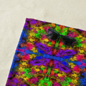 Acryl-Neonfarben-Farbspritzer-Splash-Abstrakt Strandtuch (Beispiel)