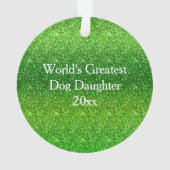 Acryl-Ornament-Foto-IMITATE Grün Rot Sparkle Ornament (Rückseite)