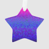Acryl-Ornament-Glitzer Star-Staub Ornament (Rückseite)
