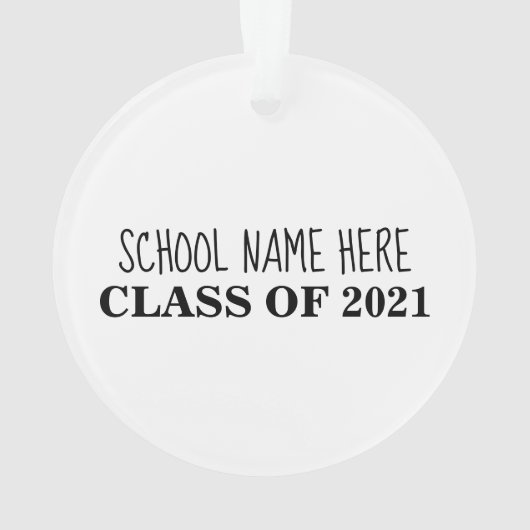 Acryl-Ornament, Kreis Ornament (Rückseite)