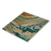 Acryl pour abstrakt Emerald Küste Fliese (Seite)