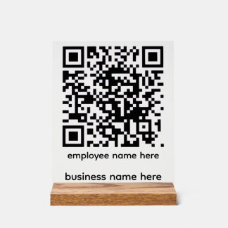 Acryl-QR-Code-Schild Acrylschild