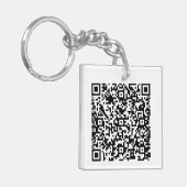 Acryl-QR-Code-Schlüsselanhänger Schlüsselanhänger (Vorderseite links)