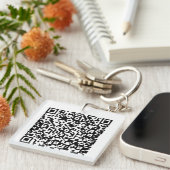 Acryl-QR-Code-Schlüsselanhänger Schlüsselanhänger (Vorderseite rechts)