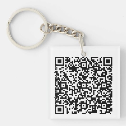 Acryl-QR-Code-Schlüsselanhänger Schlüsselanhänger (Vorderseite)