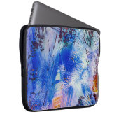 Acryl-Rastertextur in verschiedenen farbigen Mono Laptopschutzhülle (Vorne Rechts)