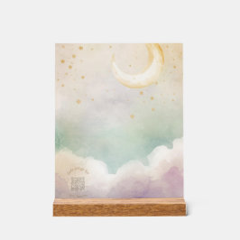 Acryl-Schild für das Kinderzimmer | Wasserfarben-H Acrylschild