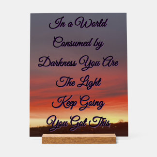 Acryl-Schild Inspirierend Acrylschild