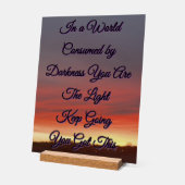 Acryl-Schild Inspirierend Acrylschild (Winkel)