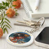 Acryl-Schlüsselanhänger, Circle (beidseitig) Schlüsselanhänger (Vorderseite rechts)