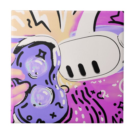 Acryl-Schlüsselanhänger Fliese (Vorderseite)