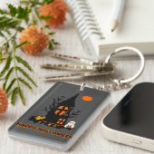 Acryl Schlüsselanhänger | Frohe Halloween (Vorderseite rechts)