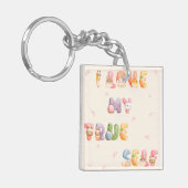 Acryl Schlüsselanhänger | "Ich Liebe mein wahres S (Vorderseite links)